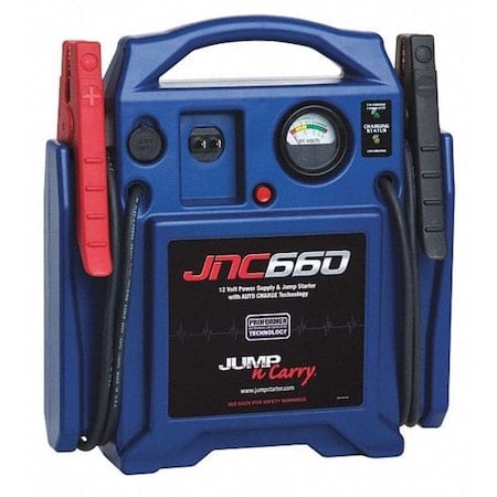 1700 Peak Amp 12V Vehicle Jump Starter with 12 VDC Outlet MPN:JNC660