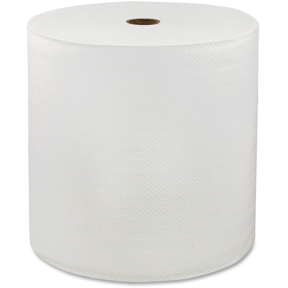 LoCor; Hardwound 1-Ply Paper Towels, 850ft Per Roll, Pack Of 6 Rolls - 1 Ply - 7in Width x 850 ft Length - White - 6 Rolls Per Carton - 6 / Carton MPN:46898