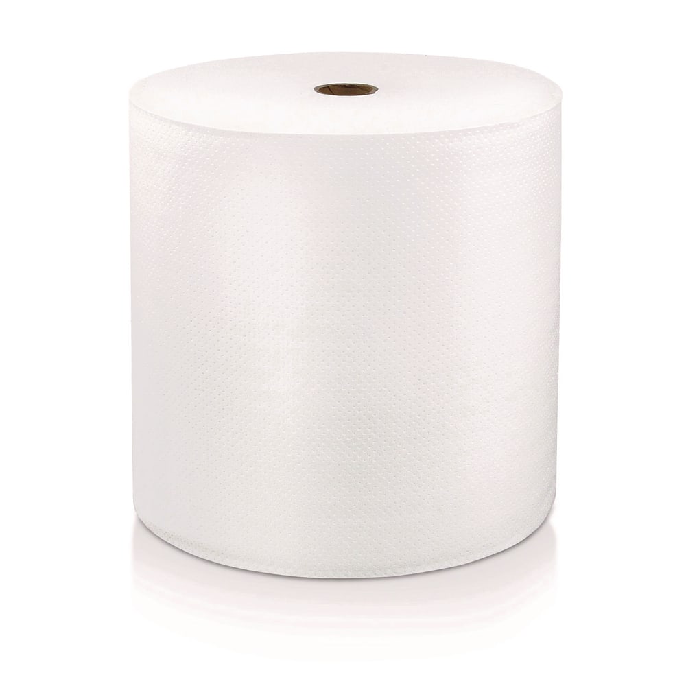 LoCor Hard Wound Roll Towel, 1-Ply, 8in x 1, 000 ft, White, 6 Rolls/Carton MPN:46901