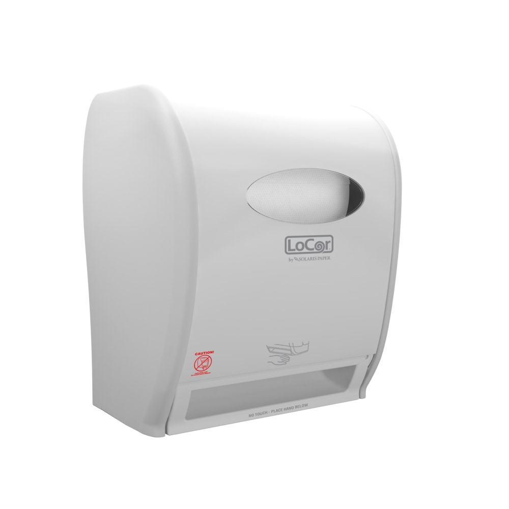 Solaris Paper LoCor Wall-Mount Electric Paper Towel Dispenser, White MPN:D68002