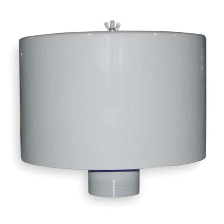 Silencer, 4 In MNPT Out, 520 CFM Max, Poly MPN:FS-235P-400