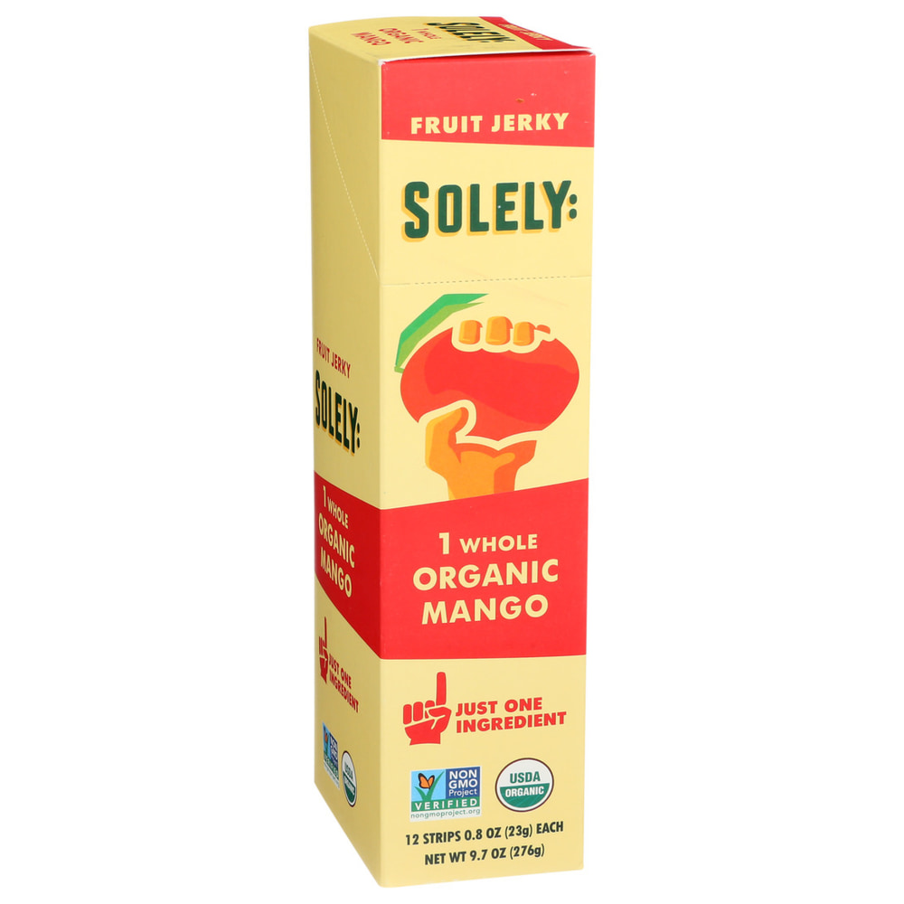 Solely Organic Mango Fruit Jerky, 0.8 Oz, Total Qty 12 MPN:1030401009