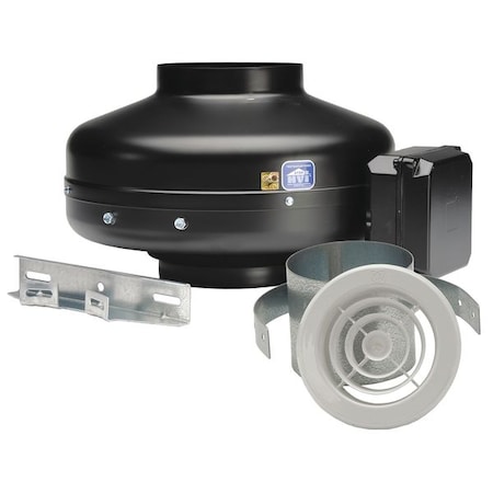 Inline Centrifugal Duct Fan, 4 In. Dia. MPN:KIT-PV100X