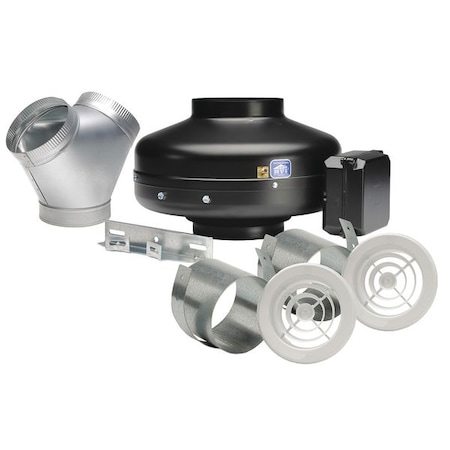 Inline Centrifugal Duct Fan, 8 In. Dia. MPN:KIT-PV200X-DV