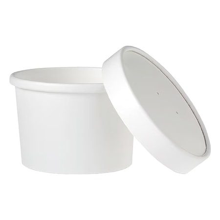 Squat Foam Container, Wht, 8 oz MPN:KHSB8A-2050