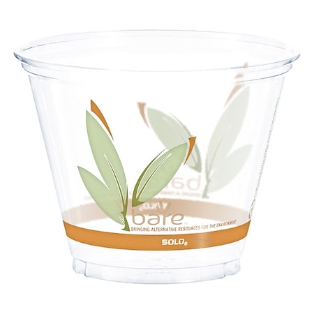 Disp Cold Cup, 10 oz, White/Green, PK1000 MPN:RTP9RBARE