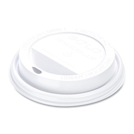 Traveler Cappuccino Style Dome Lid, Fits 10 oz to 24 oz Hot Cups, Plastic, White, PK1000 MPN:TLP316-0007