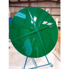 STM Industries Round Starburst 6' Fiberglass Umbrella 8' Pole Green 002 Green with 021-8¿ pole Black