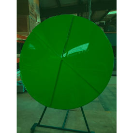 STM Industries Round Pinwheel 6' Fiberglass Umbrella 8' Pole Green 003-with-021-8-pole-Black-Green