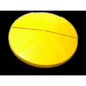 STM Industries Round Pinwheel 6' Fiberglass Umbrella 8' Pole Yellow 003-with-021-8-pole-Black-Yelow