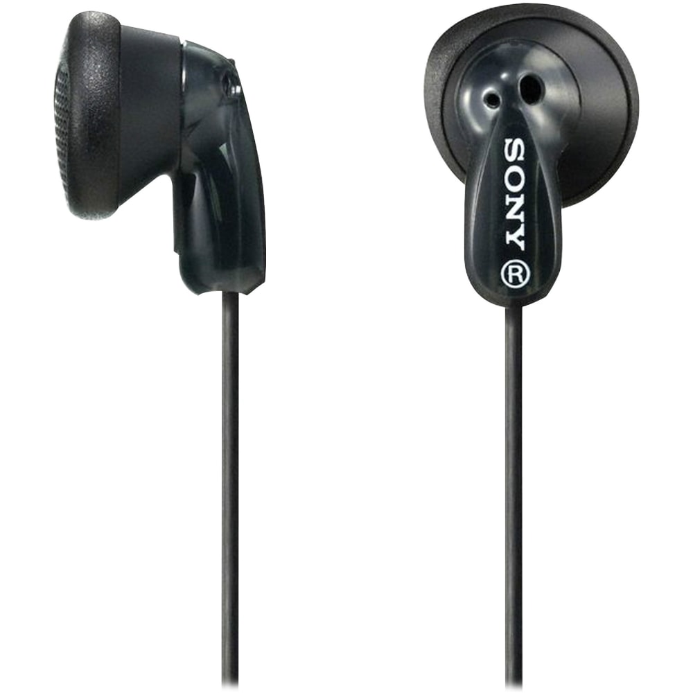 Sony MDR-E9LP - Headphones - ear-bud - wired - 3.5 mm jack - black MPN:MDR-E9LP/BLK