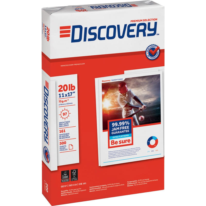 Discovery Premium Selection Multi-Use Paper, Ledger Size (11in x 17in), 20 Lb, Carton Of 2,500 Sheets MPN:00042