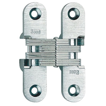 Concealed Hinge, Zamac/Steel, Full Mortise Mounting, 5/8 in Leaf W x 2 3/4 in Leaf H, Satin Chrome MPN:208US26DPB