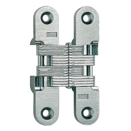 Concealed Hinge, Brass, Full Mortise Mounting, 3/4 in Leaf W x 3 3/4 in Leaf H, Satin Brass MPN:212US4