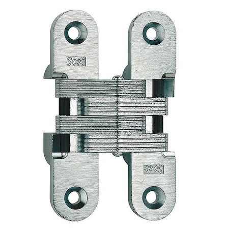 Concealed Hinge, Zamac/Steel, Full Mortise Mounting, 1 in Leaf W x 4 5/8 in Leaf H, Satin Chrome MPN:216US26D