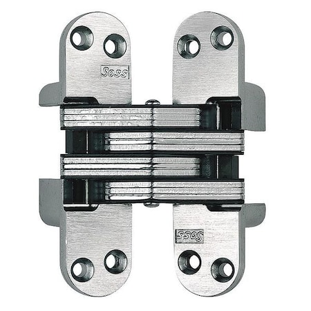 Concealed Hinge, Zamac/Steel, Full Mortise Mounting, 1 1/8 in Leaf W x 4 5/8 in Leaf H MPN:218US26D