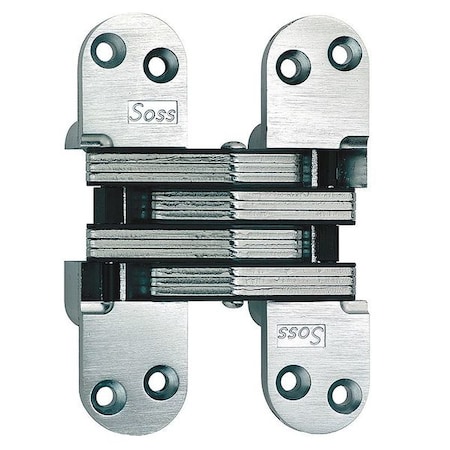 Concealed Hinge, Zamac/Steel, Full Mortise Mounting, 1 3/8 in Leaf W x 5 1/2 in Leaf H MPN:220US26D