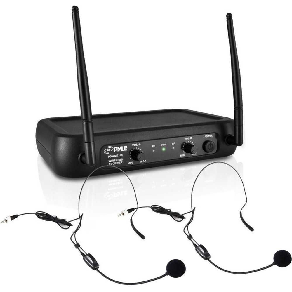 PylePro PDWM2145 Wireless Microphone System - 174 MHz to 216 MHz Operating Frequency - 50 Hz to 15 kHz Frequency Response MPN:PDWM2145