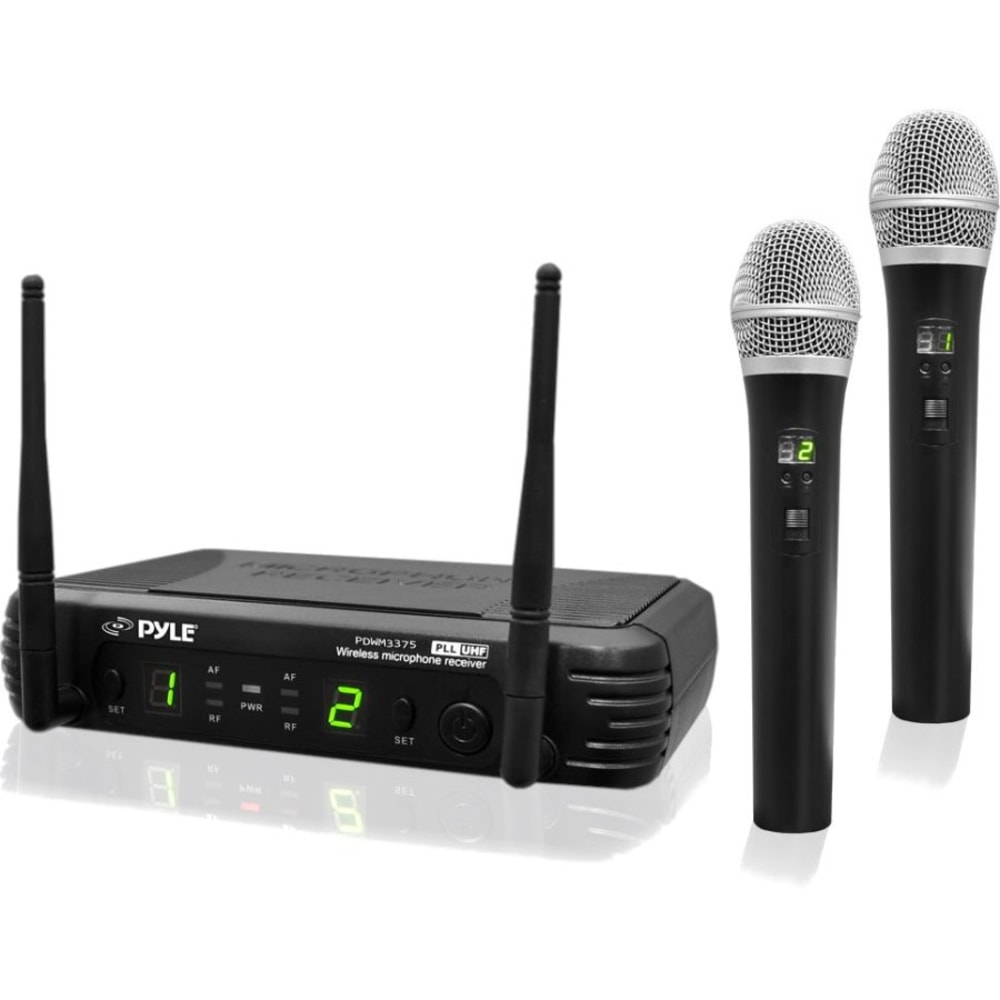 PylePro Professional Premier Series PDWM3375 Wireless Microphone System - 673 MHz to 697.98 MHz Operating Frequency - 164 ft Operating Range MPN:PDWM3375