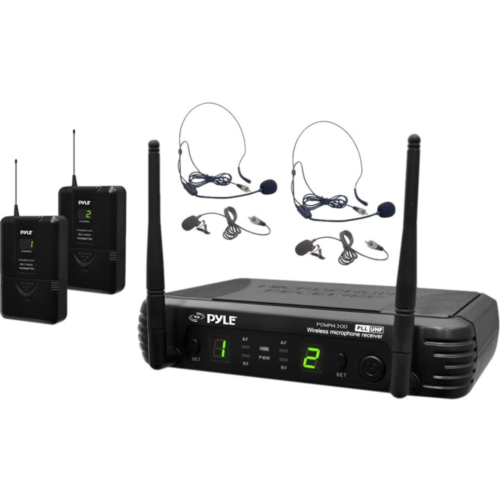 Pyle Pro Premier PDWM3400 Wireless Microphone System, 10-3/4in MPN:PDWM3400