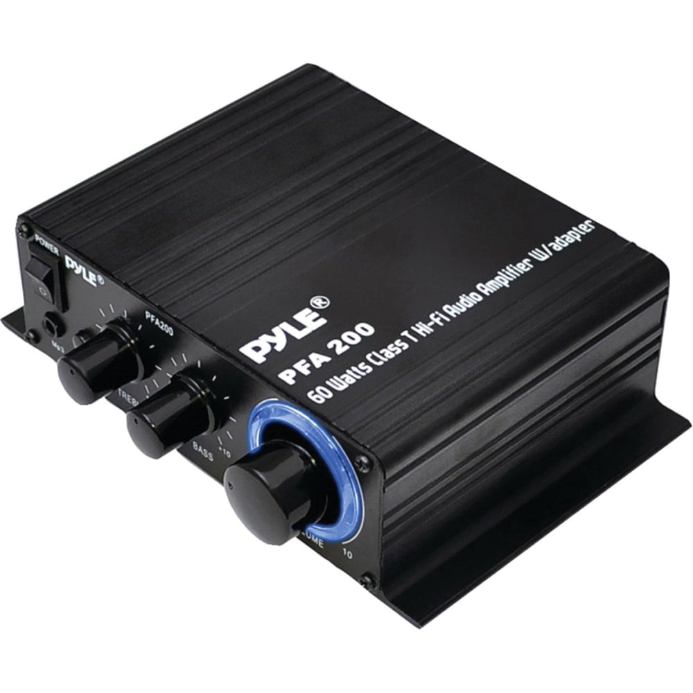 Pyle PFA200 Car Amplifier - 60 W RMS - 2 Channel - Class T MPN:PFA200