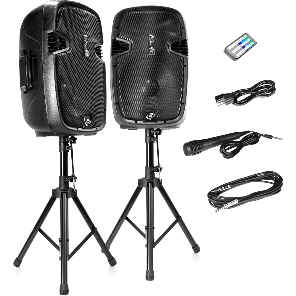 Pyle Active + Passive PA Speaker System Kit - 1 MPN:PPHP1249KT