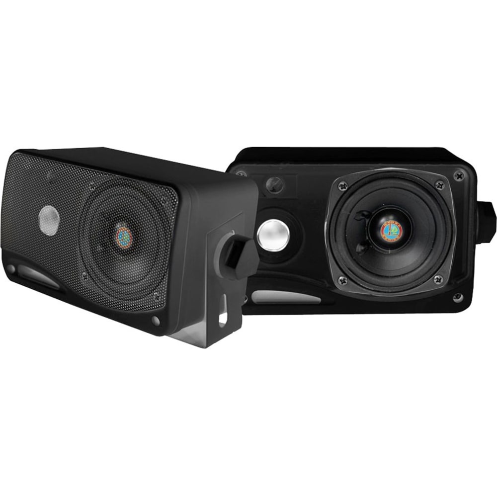 Pyle PLMR24B 100W RMS 3-Way Speaker, Black/Blue MPN:PLMR24B
