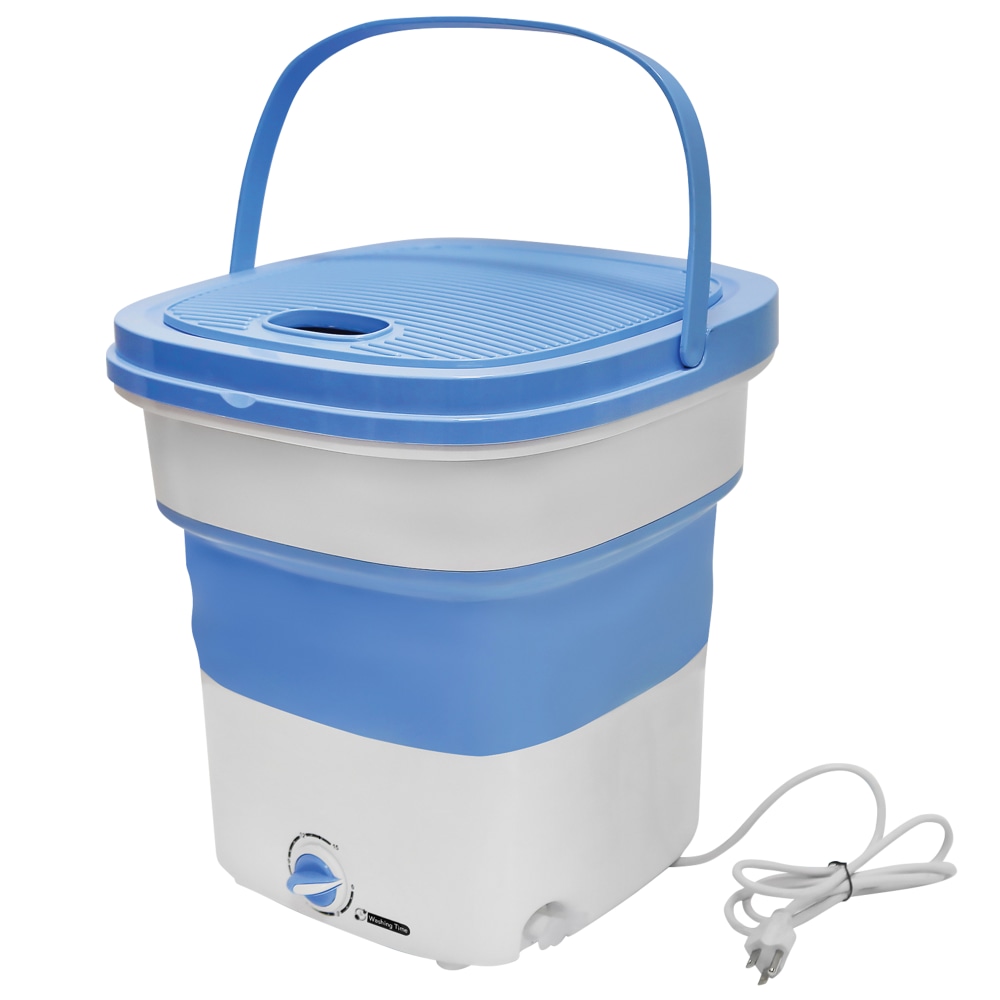 Pure Clean Foldable Mini Washing Machine, Blue/White MPN:PUCWM33