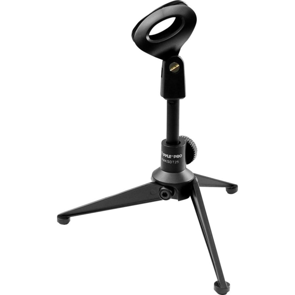 Pyle Pro Adjustable Desktop Tripod Microphone Stand, Black MPN:PMKSDT25