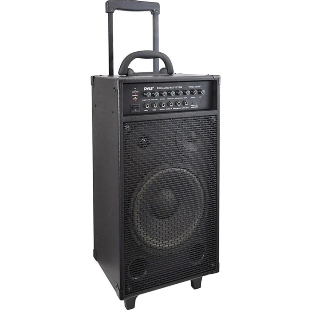 PylePro PWMA1050BT Portable Bluetooth Speaker System - 400 W RMS - Black - Stand Mountable - 35 Hz to 20 kHz - Battery Rechargeable MPN:PWMA1050BT