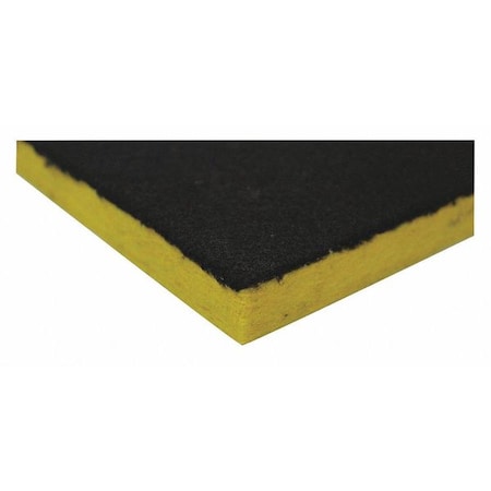 Acoustic Ceiling Tile, 1.15 NRC, Fiberglass, 24 in W, 4 ft L, 2 in Thick, Black, 3 PK MPN:G C40 4 2
