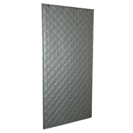 Acoustic Partition, 0.75 NRC, Fiberglass, 4 ft W, 8 ft L, 1 in Thick, Gray MPN:110