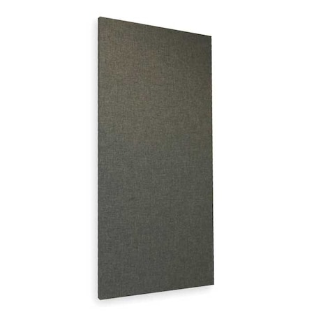 Acoustic Panel, 0.75 NRC, Fabric Faced Fiberglass, 24 in W, 4 ft L, 1 in Thick, Gray MPN:FWP24G