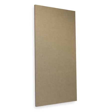 Acoustic Panel, 0.75 NRC, Fabric Faced Fiberglass, 24 in W, 4 ft L, 1 in Thick, Neutral MPN:FWP24N