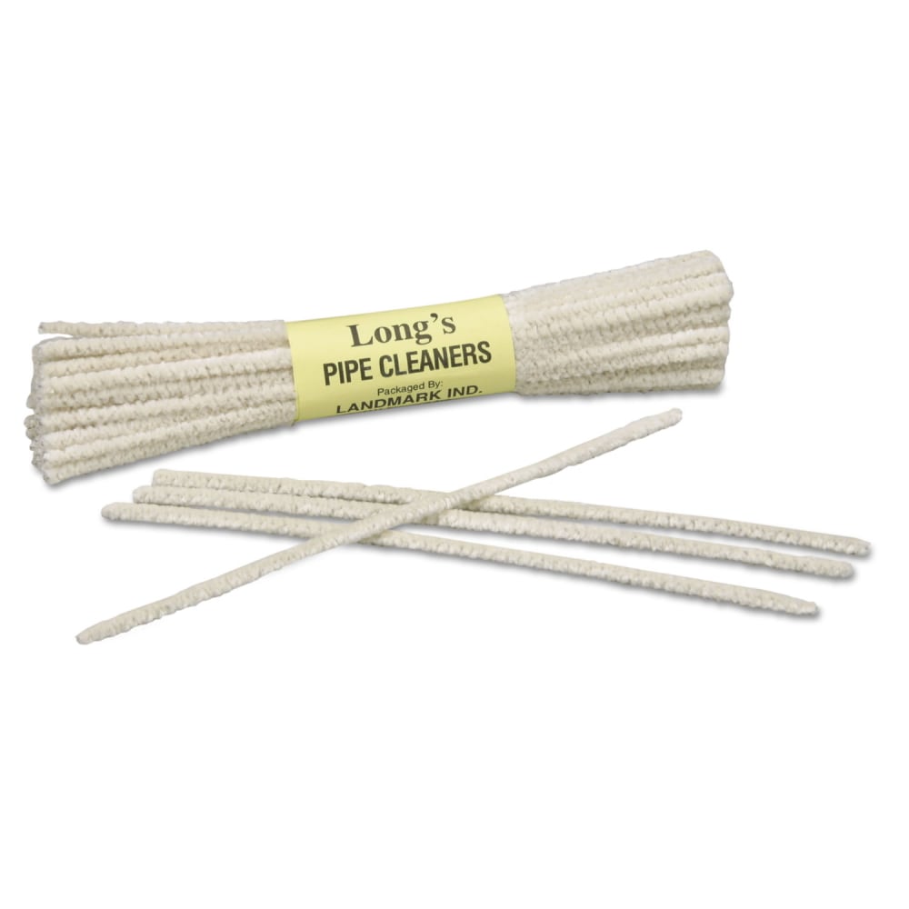 AbilityOne SKILCRAFT Wire/Cotton Tobacco Pipe Cleaners, 6in x 1in, White, Box Of 24 Cleaners MPN:9920-00-292-9946