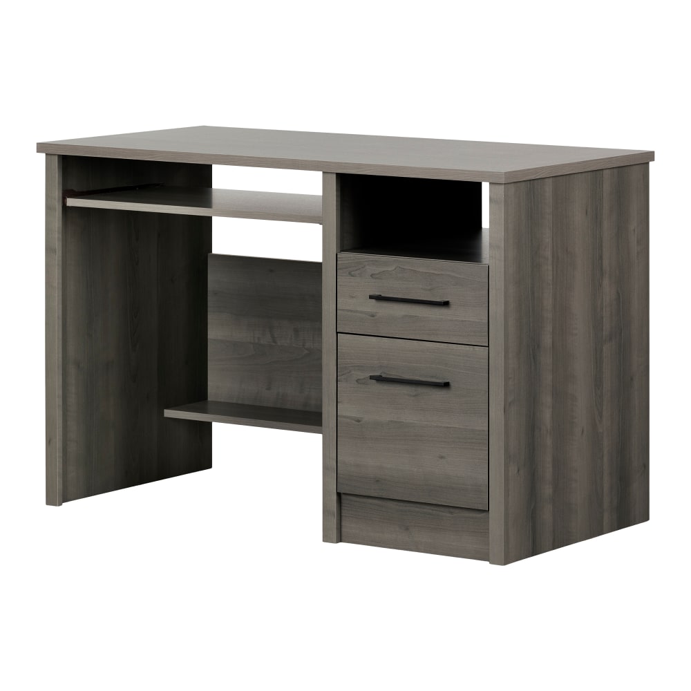 South Shore Gravity 46inW Computer Desk, Gray Maple MPN:12509