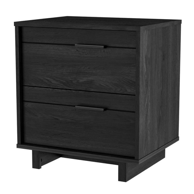 South Shore Fynn 2-Drawer Nightstand, 22-1/4inH x 22-1/4inW x 16-1/2inD, Gray Oak MPN:3237060