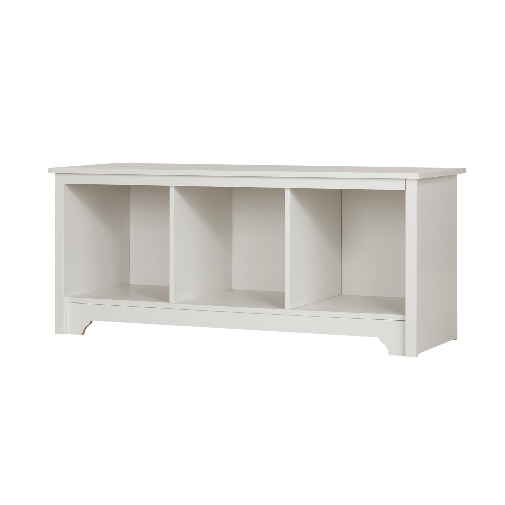 South Shore Vito Cubby Storage Bench, 19-3/4inH x 51-1/4inW x 16inD, Pure White MPN:10327
