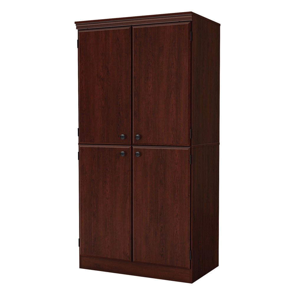 South Shore Morgan 4-Door Storage Armoire, Royal Cherry MPN:7246971A