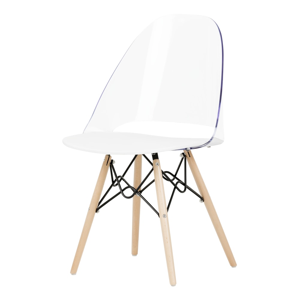 South Shore Annexe Eiffel Style Plastic Mid-Back Office Chair, Pure White MPN:100275