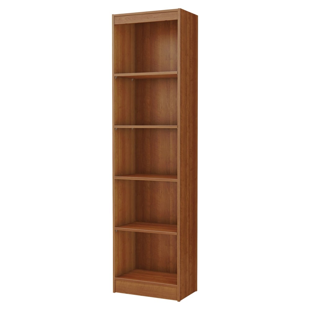 South Shore Axess 68 3/4inH 5-Shelf Contemporary Bookcase, Cherry/Medium Finish, Standard Delivery MPN:7276758
