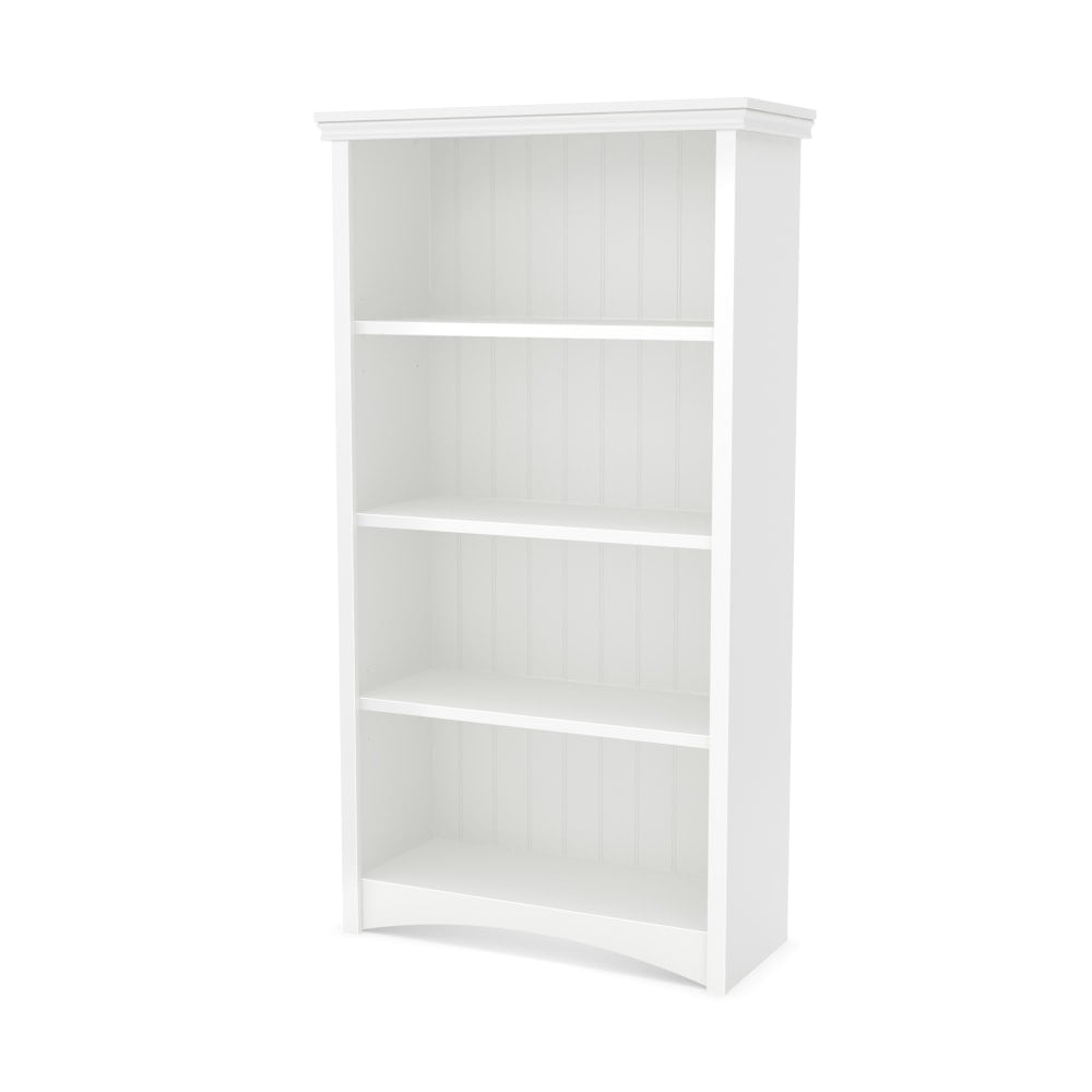 South Shore Gascony 58inH 4-Shelf Bookcase, Pure White MPN:7360767