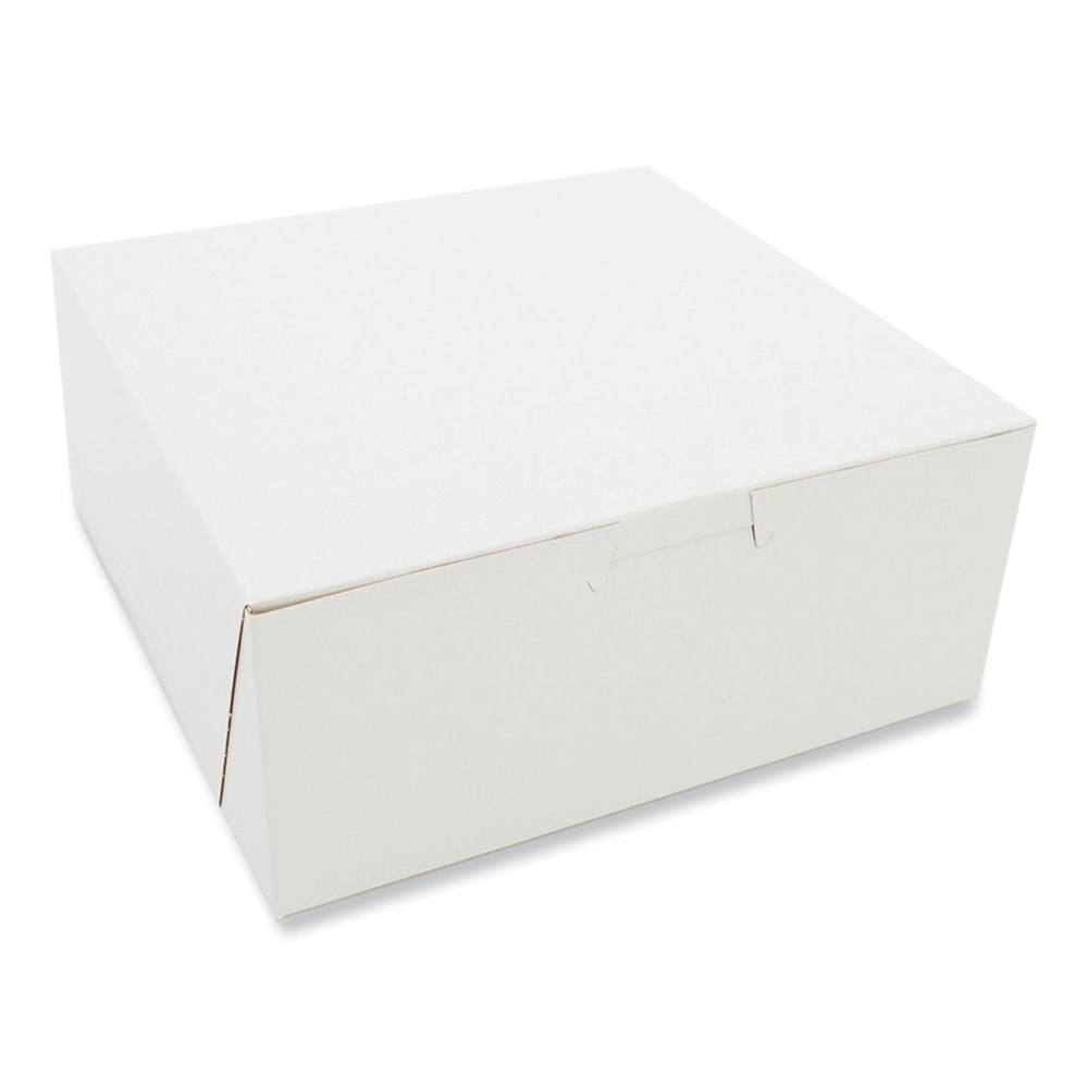 SCT Paper Bakery Boxes, 3inH x 7inW x 7inD, White, Carton Of 250 Boxes MPN:1517