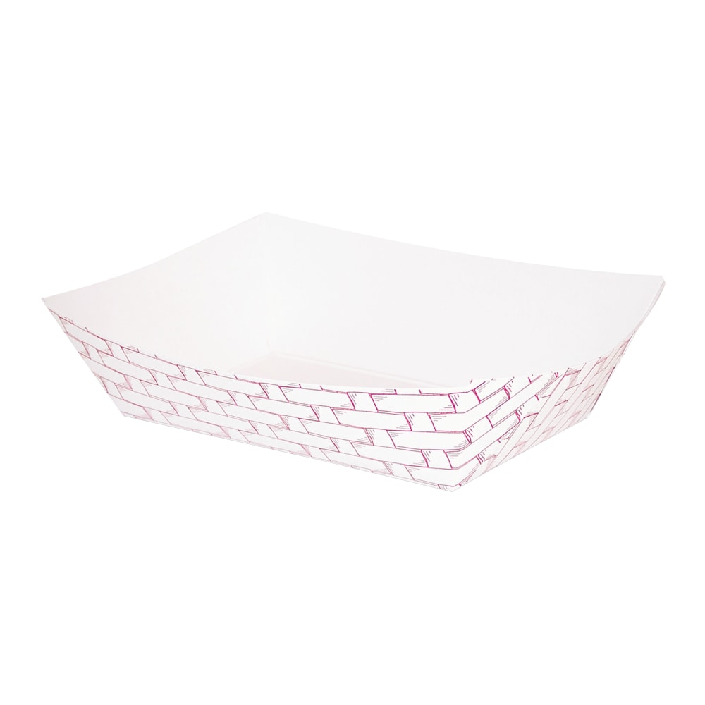 Boardwalk Paper Food Baskets, 1 Lb Capacity, Red/White, Carton Of 1, 000 Baskets MPN:30LAG200