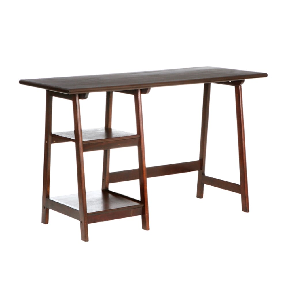 SEI Furniture Langston 47inW Straight Computer Desk, Espresso MPN:HO9246
