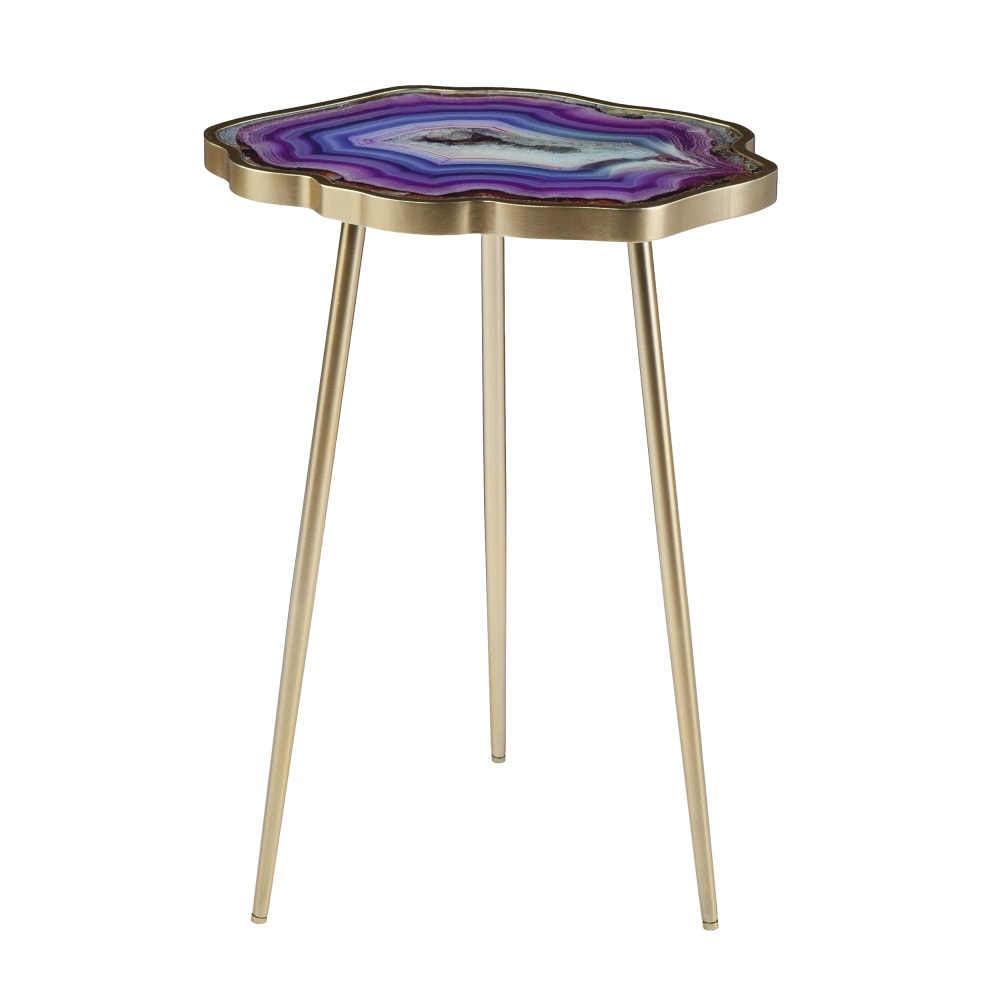SEI Furniture Norcova Accent Table, 20inH x 17inW x 14inD, Purple MPN:OC1087206