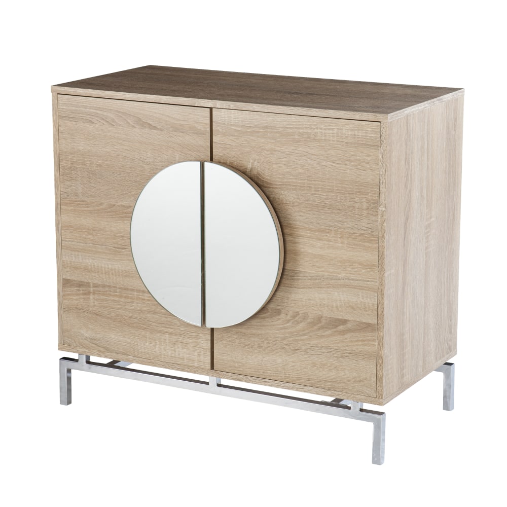 SEI Furniture Northdom Bar Cabinet, 29-1/4inH x 31-1/2inW x 17-1/4inD, Natural MPN:HZ1114405
