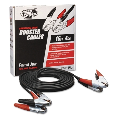 16' 500AMP 4GA. Black Booster Cable w/ Hd Parro MPN:87660108