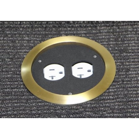 Carpet Flange, Brass, Round Box Type MPN:FBCF-BR