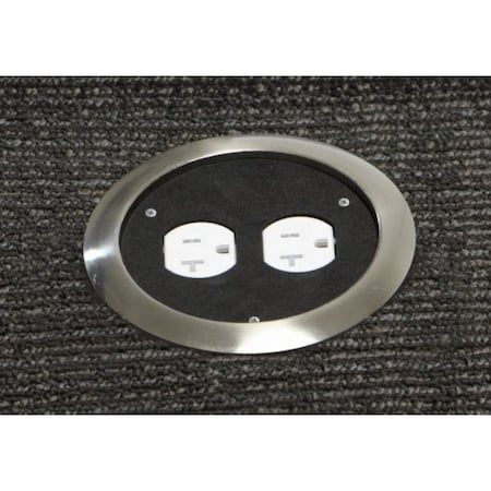 Stainless Round Carpet Flange, NOVAL Accessory, Stainless Steel MPN:FBCF-SS